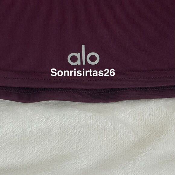 Alo Yoga Real Bra Tank - Burgundy Small Sold Out - Picture 7 of 10